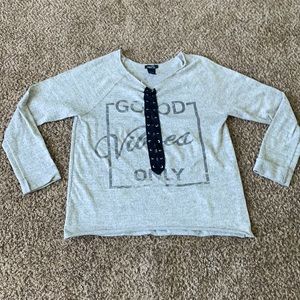 Rue 21 Long Sleeve Lace Up Detail Shirt
